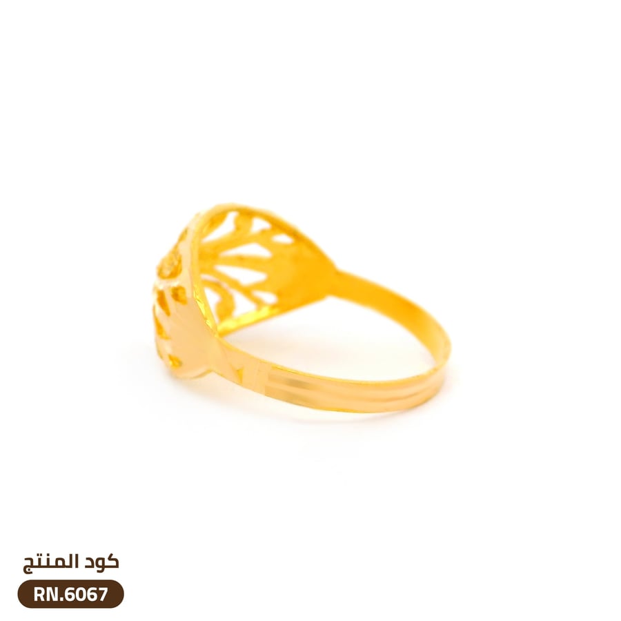 خاتم تصميم فريد ذهب عيار 21 (RN.6067)