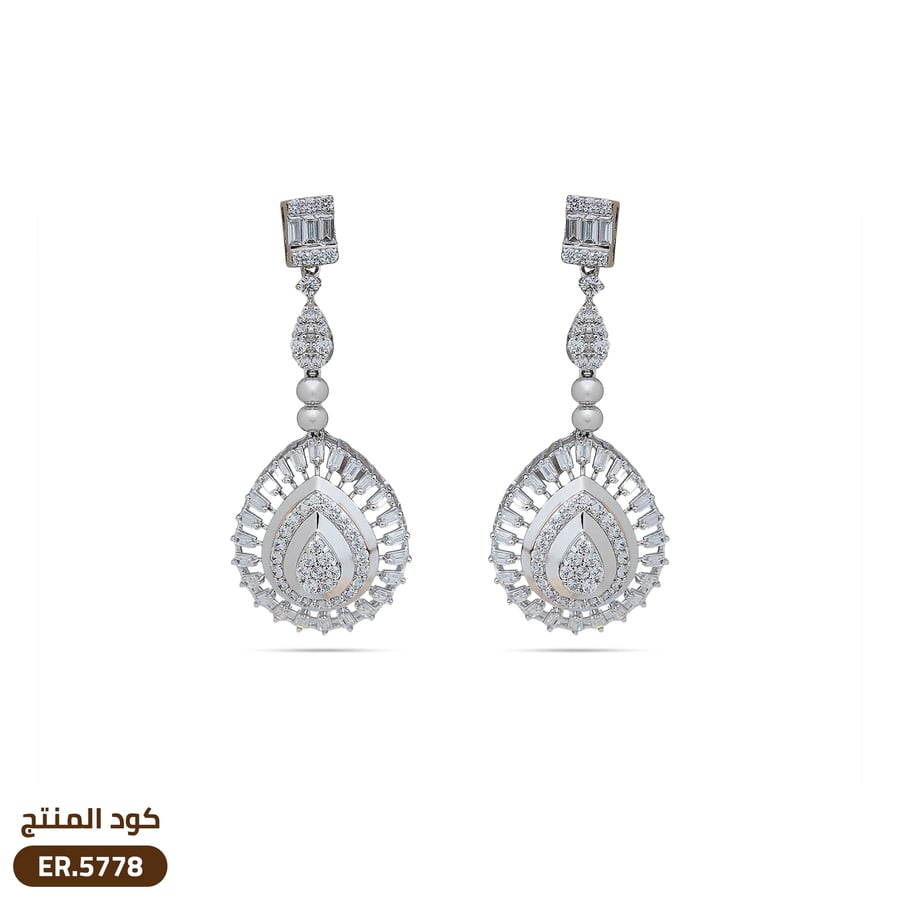 حلق ذهب عيار 18 (ER.5778)
