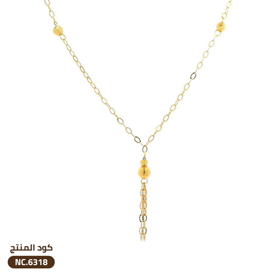 قلادة كرات ذهب عيار 21 (NC.6318)