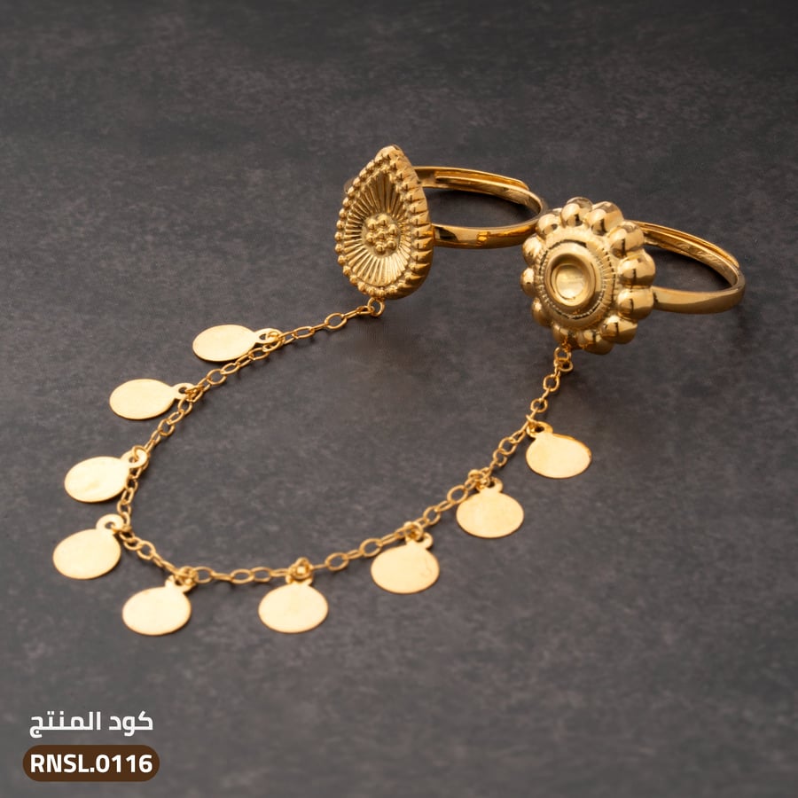 خواتم أوتار فضة عيار 925 مقاس حر (RNSL-0116)