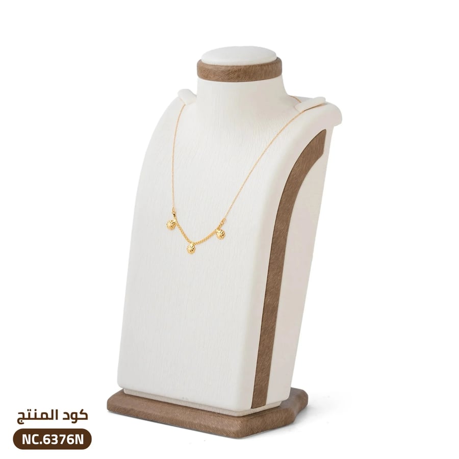عقد الياسمين بتصميم سلسال مريم ذهب عيار 21 (NC.6376N)