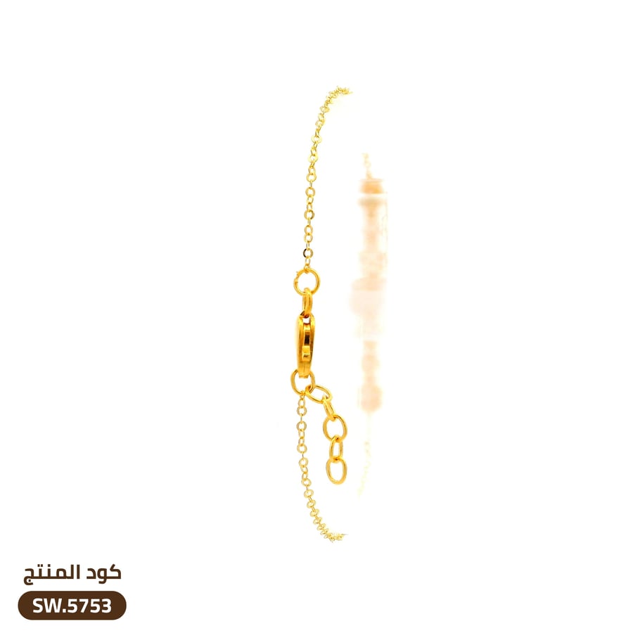 سوار مفرغ ذهب عيار 21 (SW.5753)