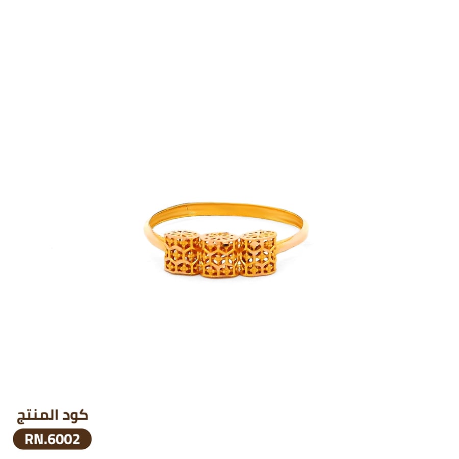 خاتم شبكي ذهب عيار 21 (RN.6002)