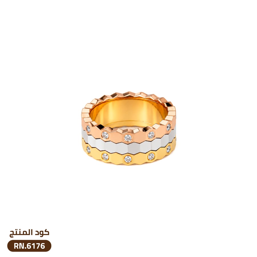 خاتم ذهب عيار 18 (RN.6176)