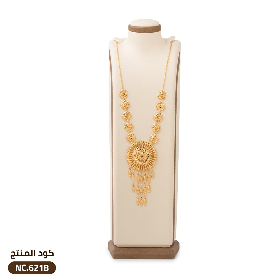 سبحة كرسي جابر ذهب عيار 21 (NC.6218)