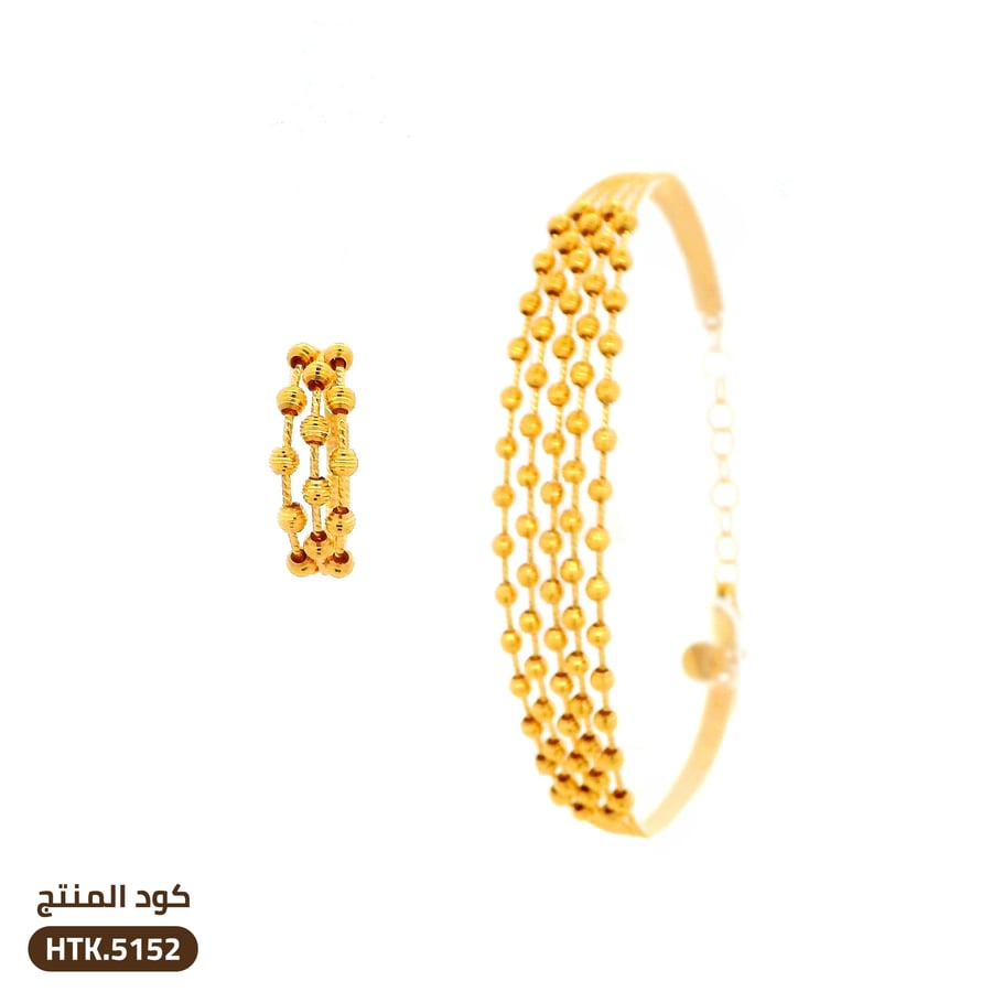 نصف طقم تصميم كرات ذهب عيار 21 (HTK.5152)