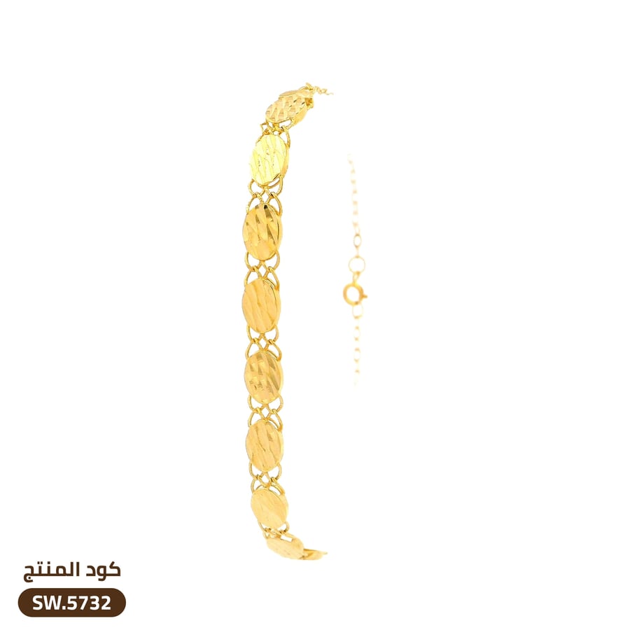 سوار من الذهب الدمشقي عيار 21 (SW.5732)