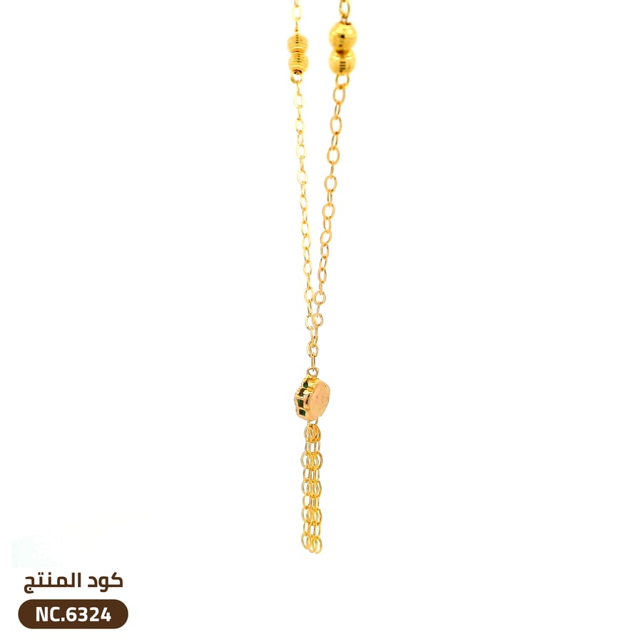 قلادة زهرة الفيروز ذهب عيار 21 (NC.6324)