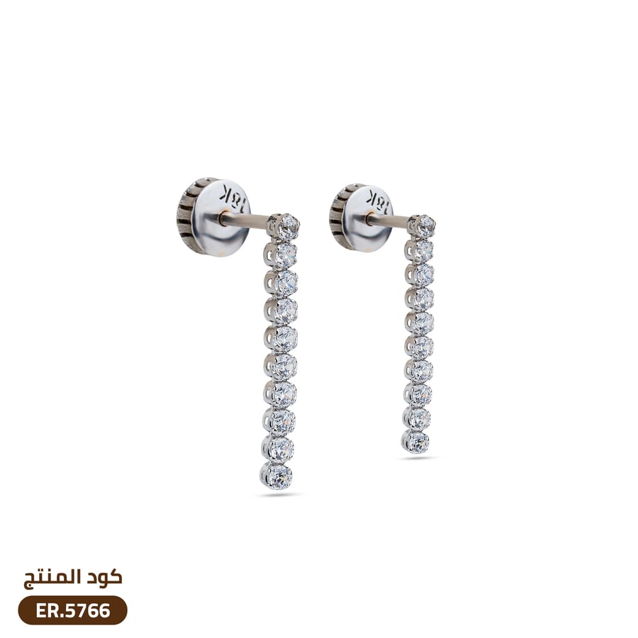 حلق ذهب عيار 18 (ER.5766)