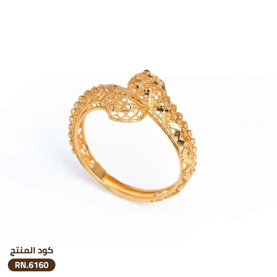 خاتم ذهب عيار 21 (RN.6160)