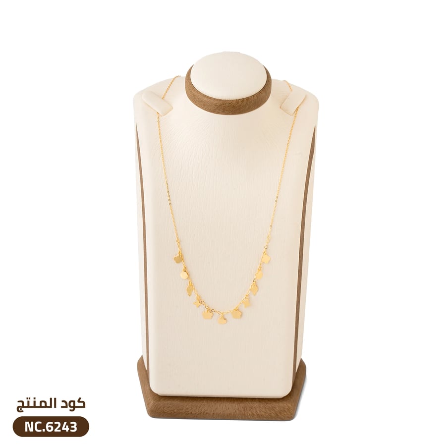 قلادة ميكس ذهب عيار 21 (NC.6243)