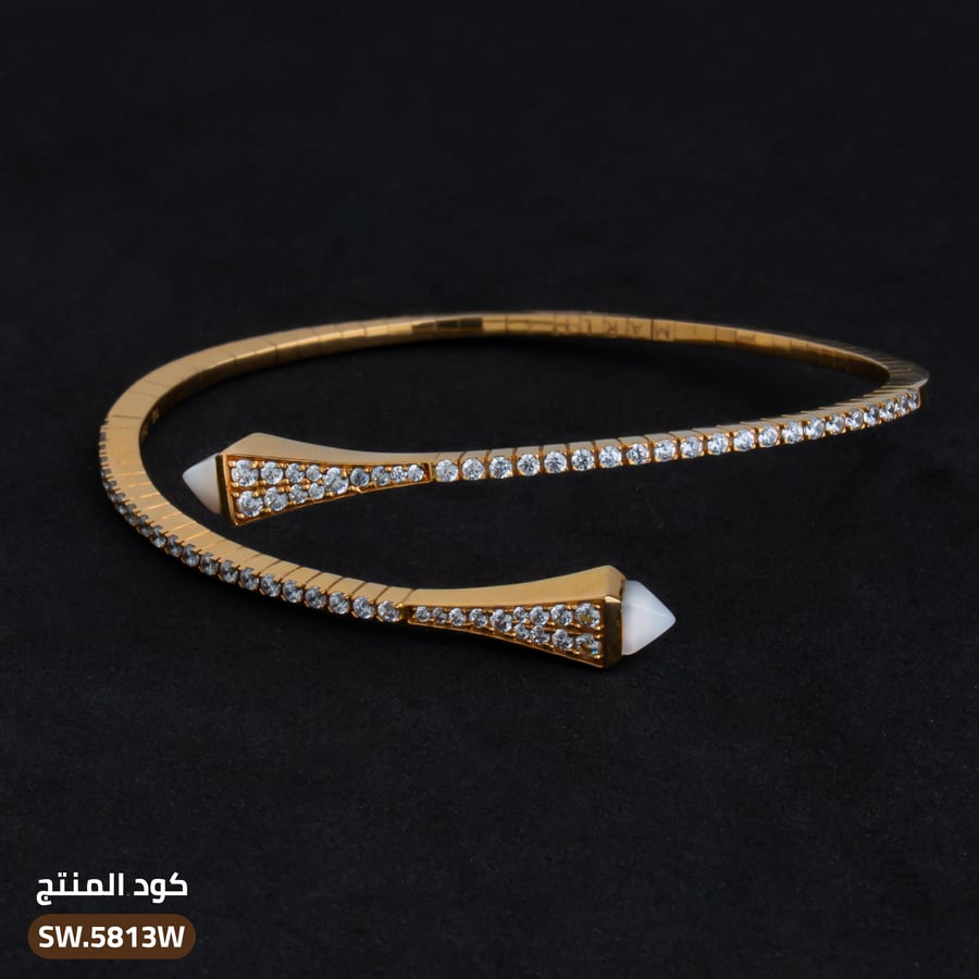 أسوارة ذهب عيار 18 (SW18-5813W)
