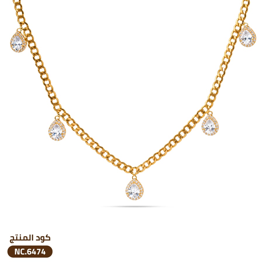 قلاده ذهب عيار 18 (NC.6474 )
