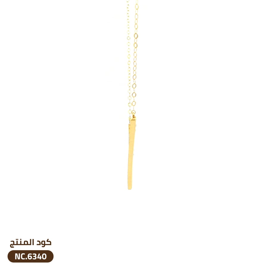قلادة علي شكل V ذهب عيار 18 (NC.6340)