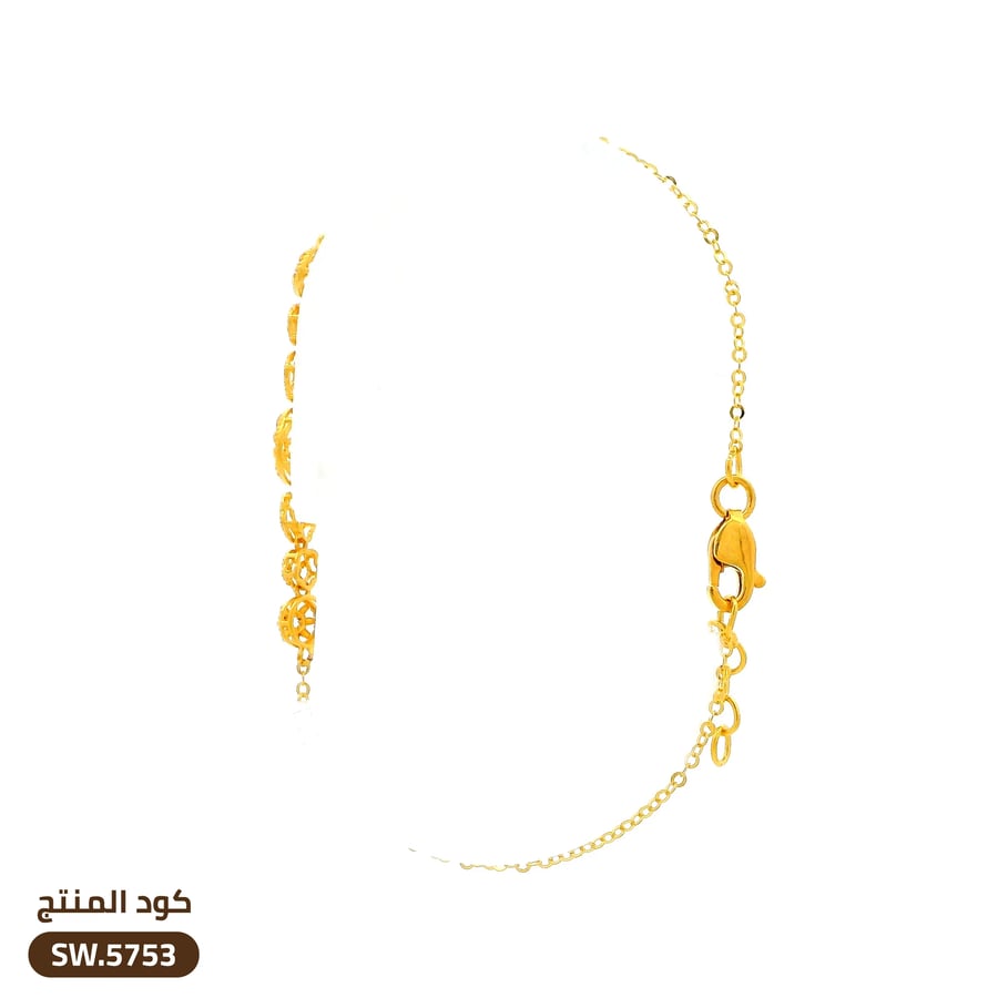 سوار مفرغ ذهب عيار 21 (SW.5753)