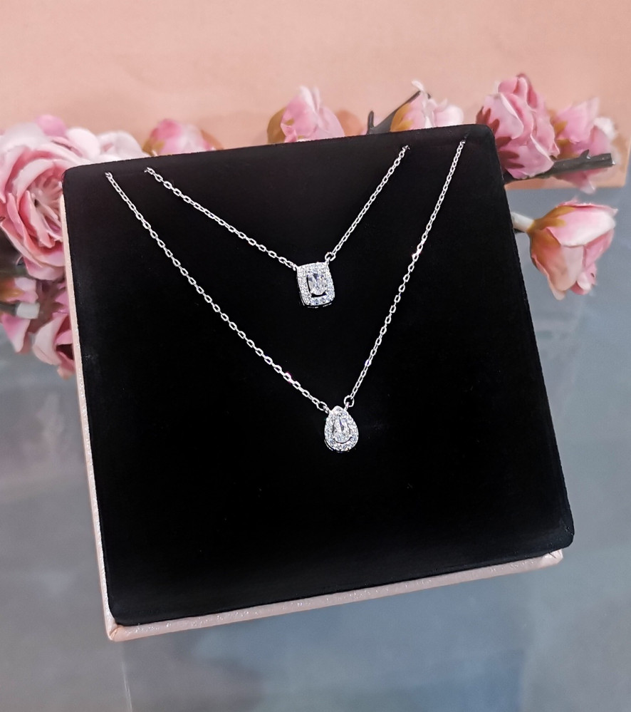 Silver charm, 925 karat, diamond design