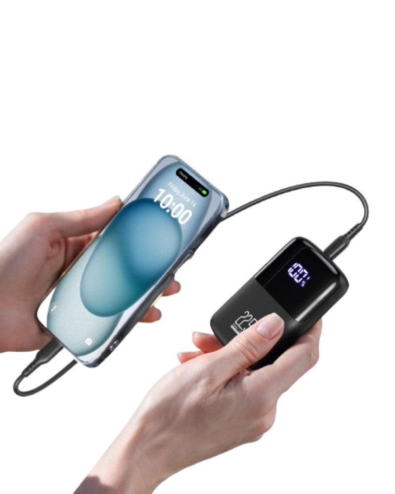 باور بانك INIU سعة 10000 مللي أمبير – شحن سريع USB-C مع 3 منافذ