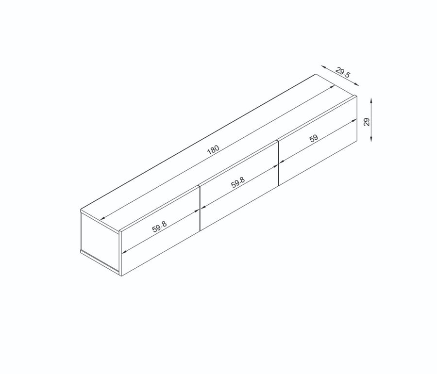 Wall-mounted TV holder Wintec Cover - white