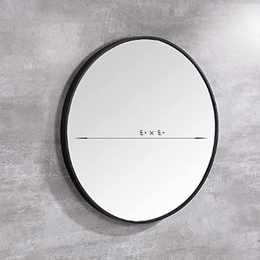 مرآه جدارية ميلو 40×40 سم - اسود