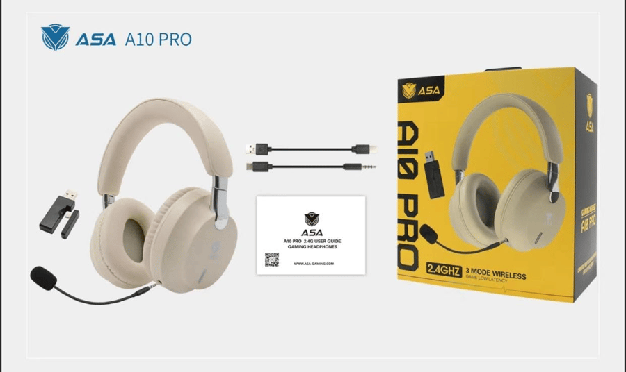 ASA A10 PRO Wireless Gaming Headset -  INFIBYTE