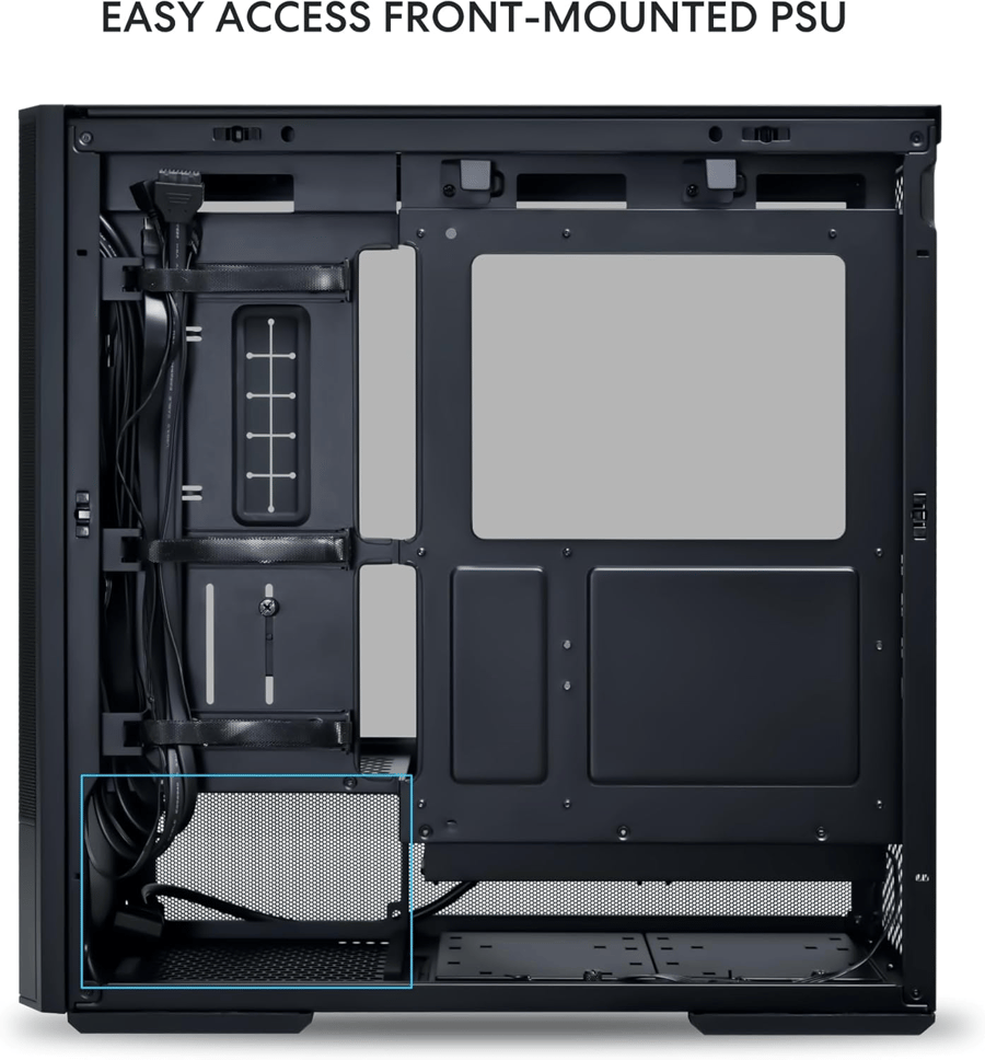 LIAN LI LANCOOL 207RX BLACK - INFIBYTE