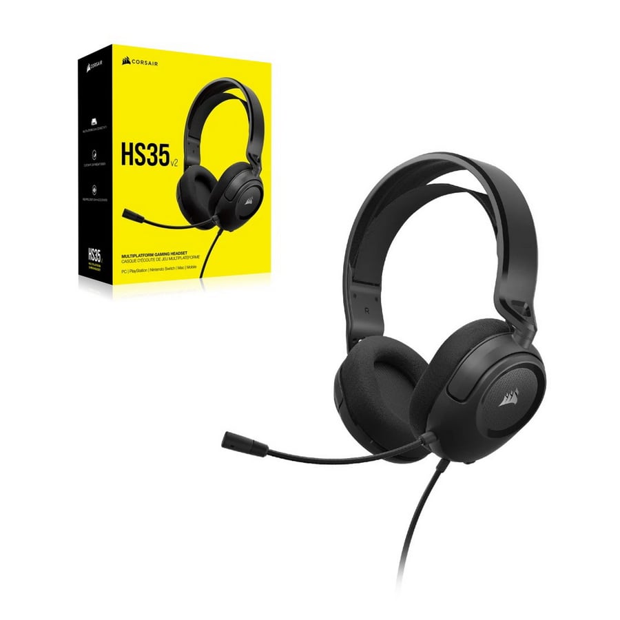 Corsair HS35 v2 Multiplatform Gaming Headset Carbon CA-9011377-NA