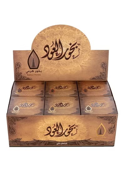 مجموعة بخور العود هرمي من 12 قطعة