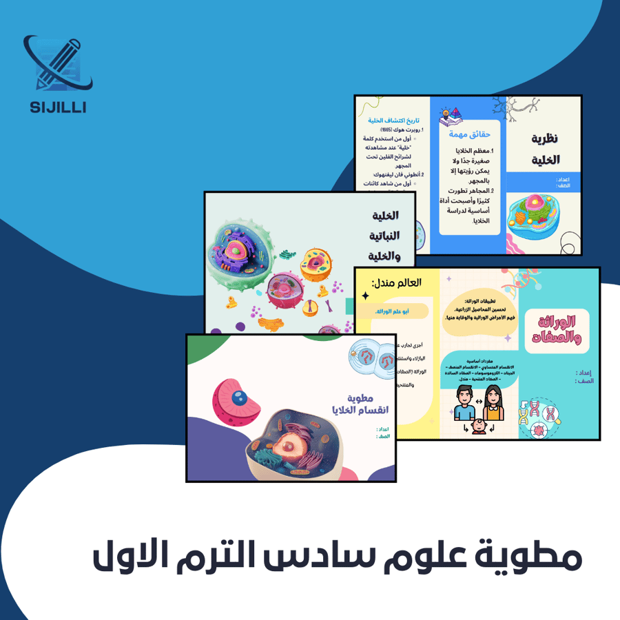 مطوية - علوم الفصل الدراسي كامل
