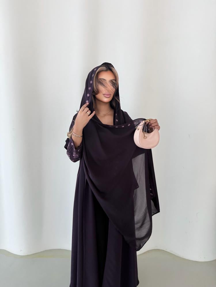 تطريز يدوي بنفسجي #62