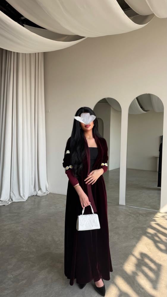 سترتش مخمل عنابي#75