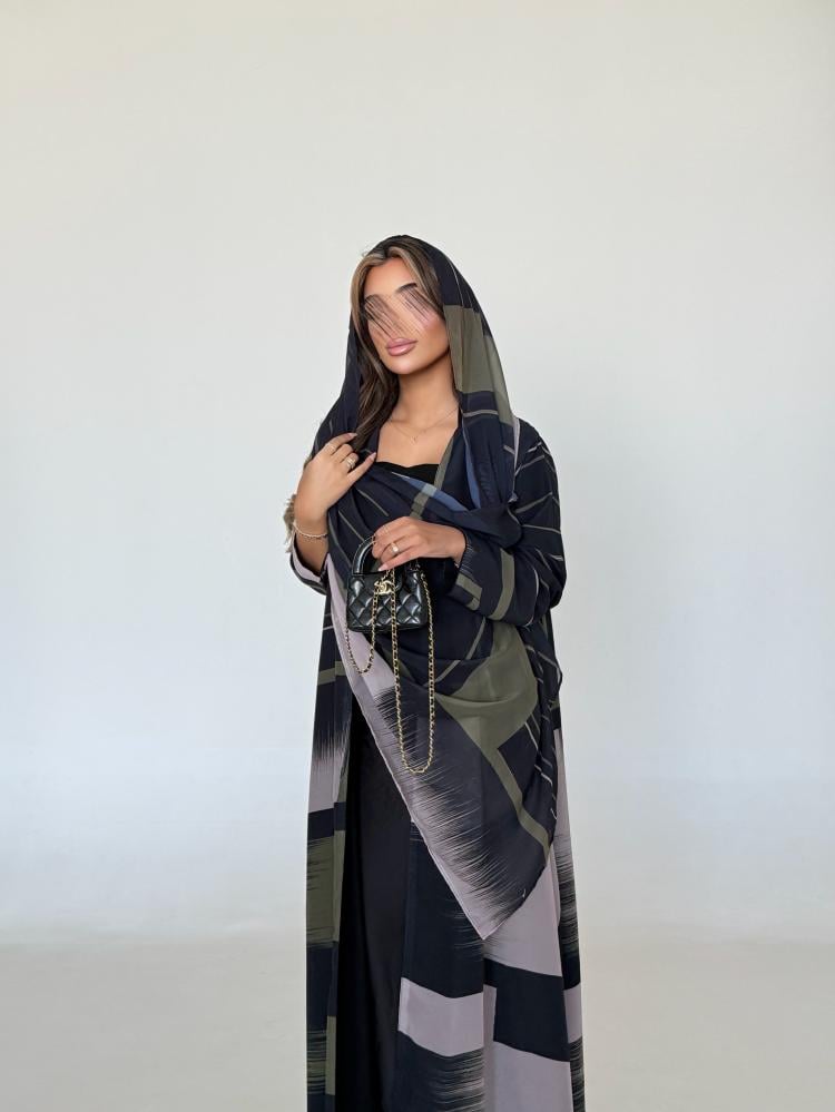 دبل فيس شيفون أسود #53