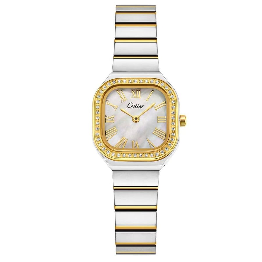 Women's watch stainless steel in silver and gold color