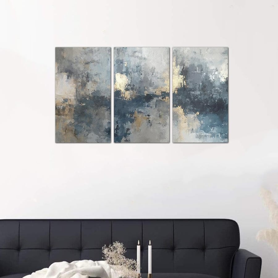 Modern abstract art wall panel - 24526 - divided into three pieces