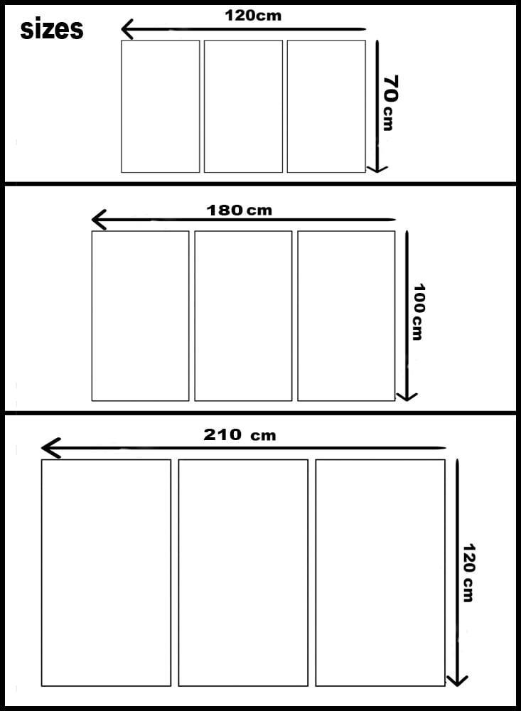 Modern wall art abstract art - 24102 - divided into three pieces
