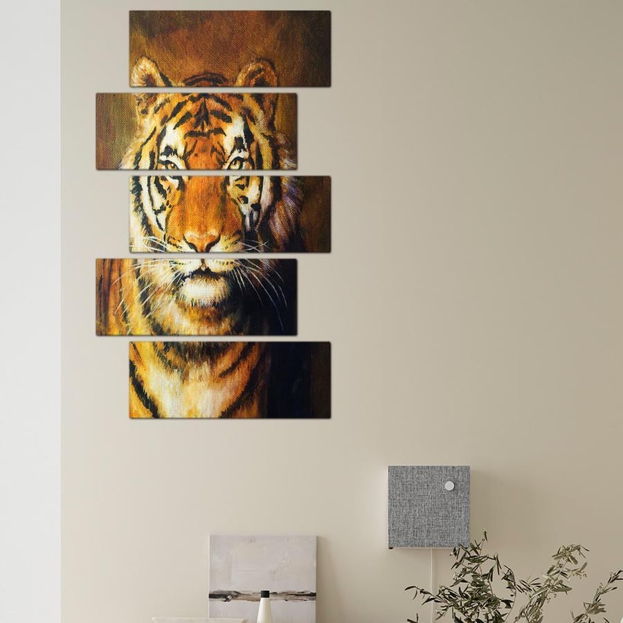 Wall panel - Tiger 941 - divided into five graduated pieces - 2