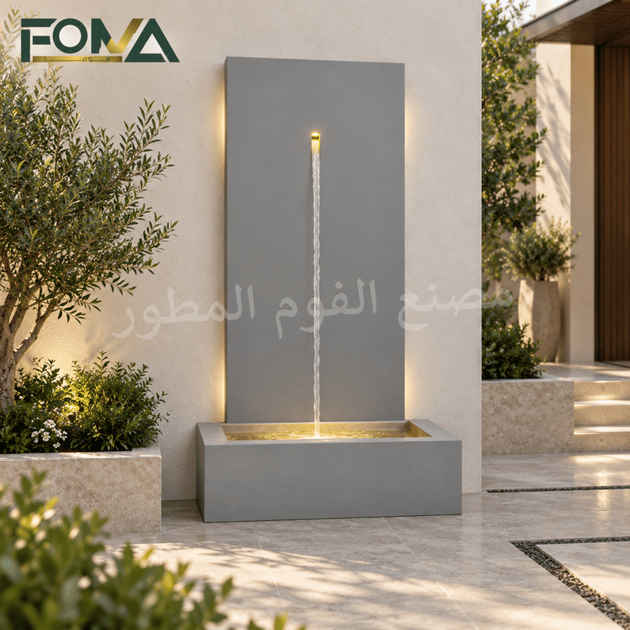Modern Wall Waterfall – Gray