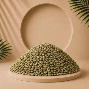 البن  الخولاني اخضر جبلي نص كيلو بدون حمسه