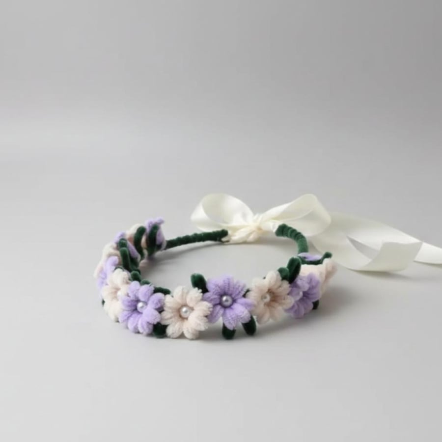 Flower crown of daisy