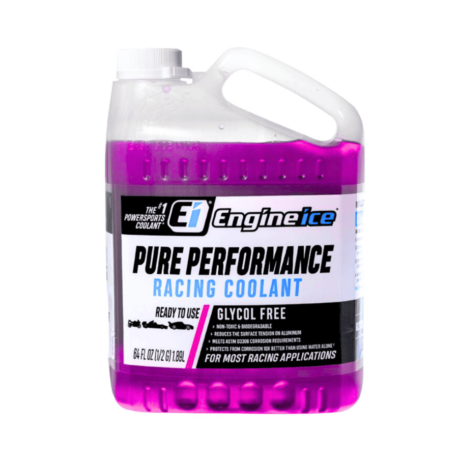 Engine Ice radiator water, fuchsia coolant