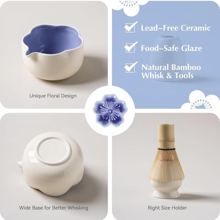 Matcha set white-blue