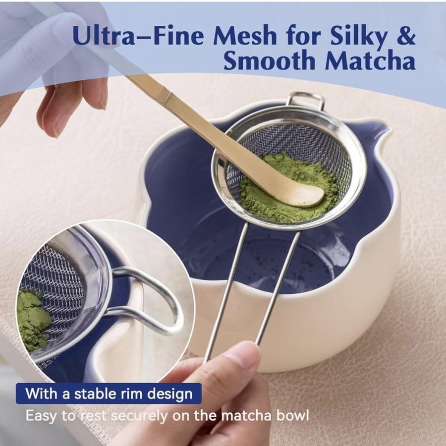 Matcha set white-blue