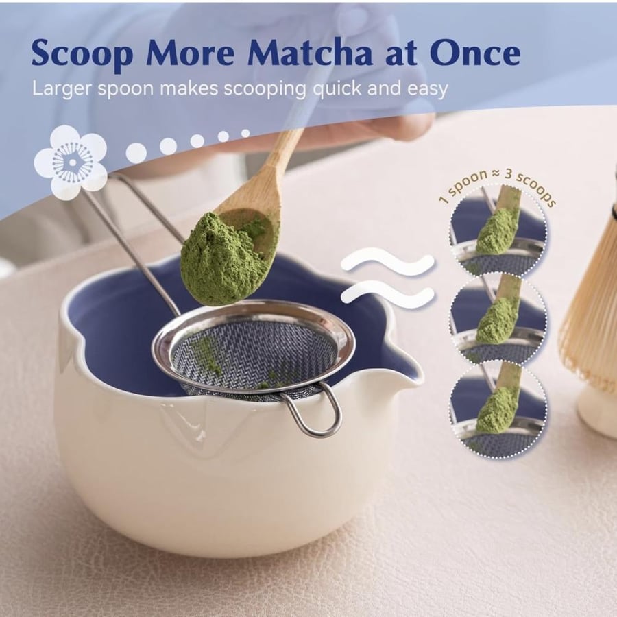 Matcha set white-blue
