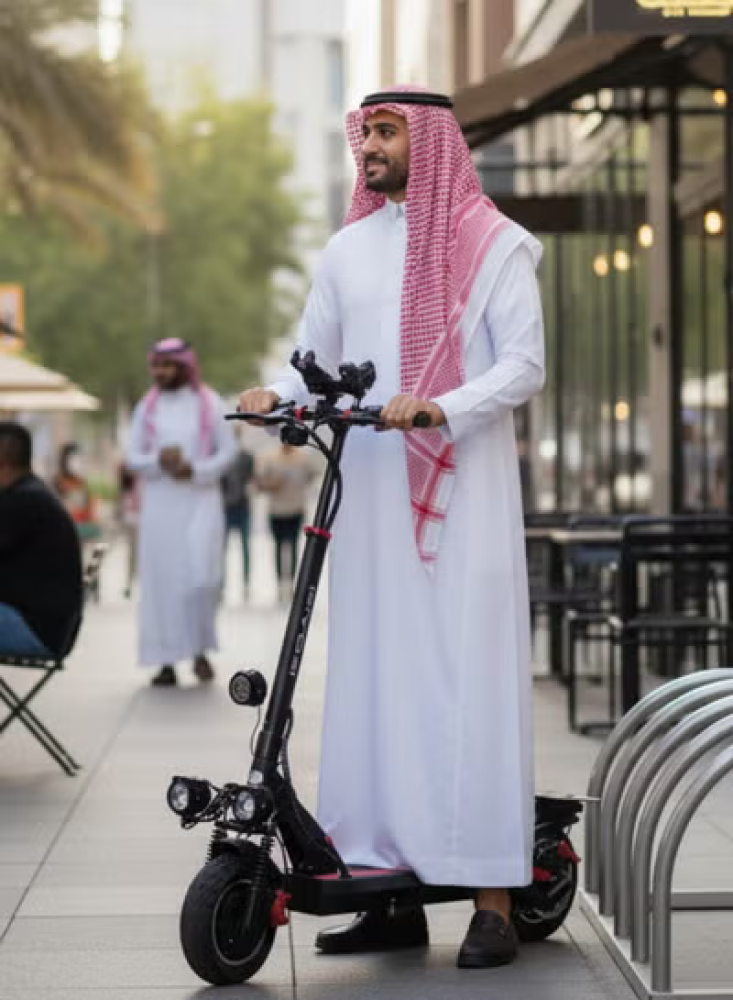 سكوتر نيازي كهربائي للكبار قابل للطي ببطارية 48 فولت ومحرك 500 واط مع إطارات 10 إنش وحمولة حتى 120 كجم