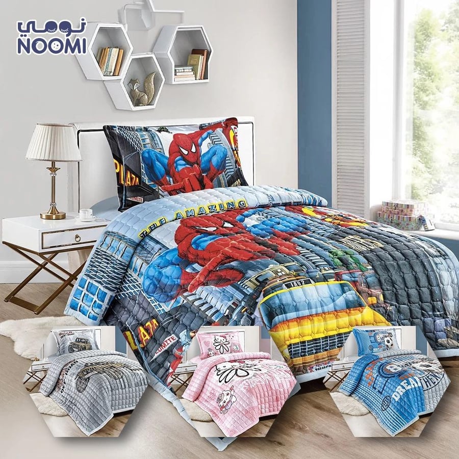 مفرش أطفال مضغوط مخمل ( 3 قطع )