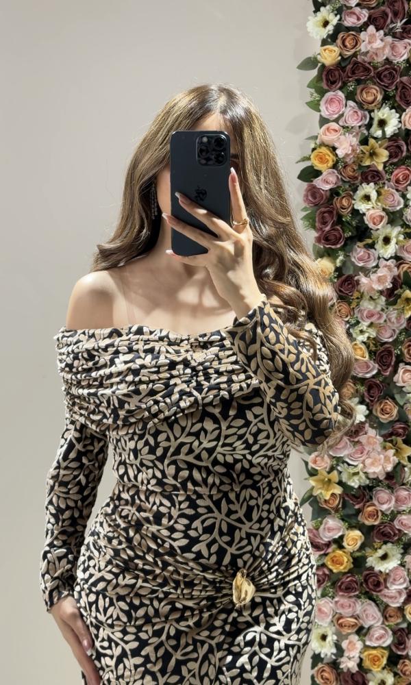 Long velvet dress
