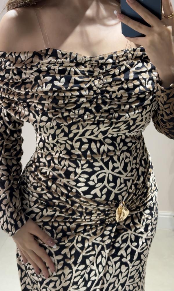 Long velvet dress