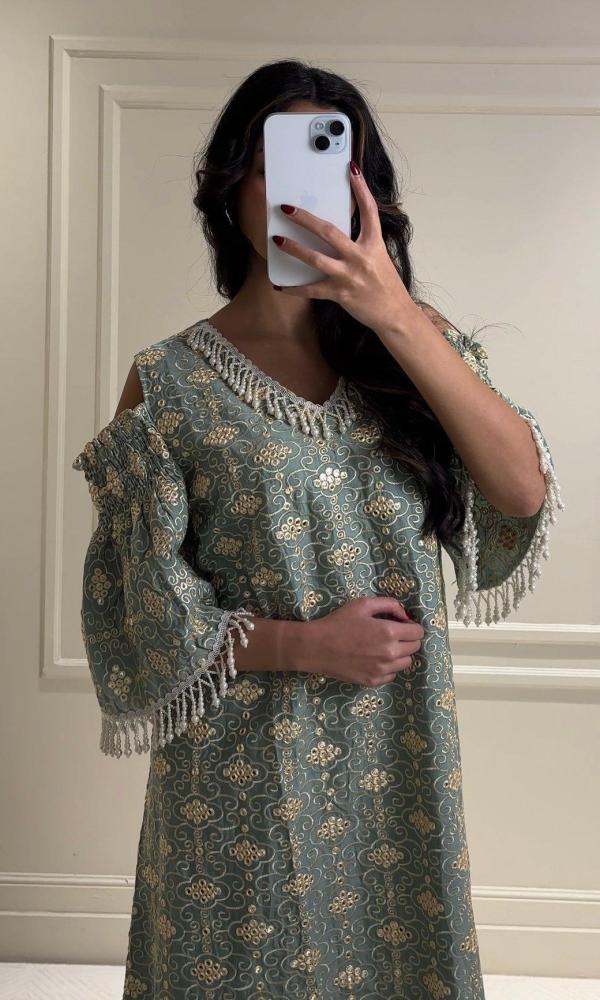 جلابية رمضانية وردي