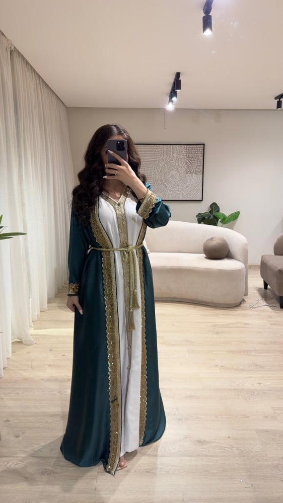 جلابية كويتي فخمة قطعتين