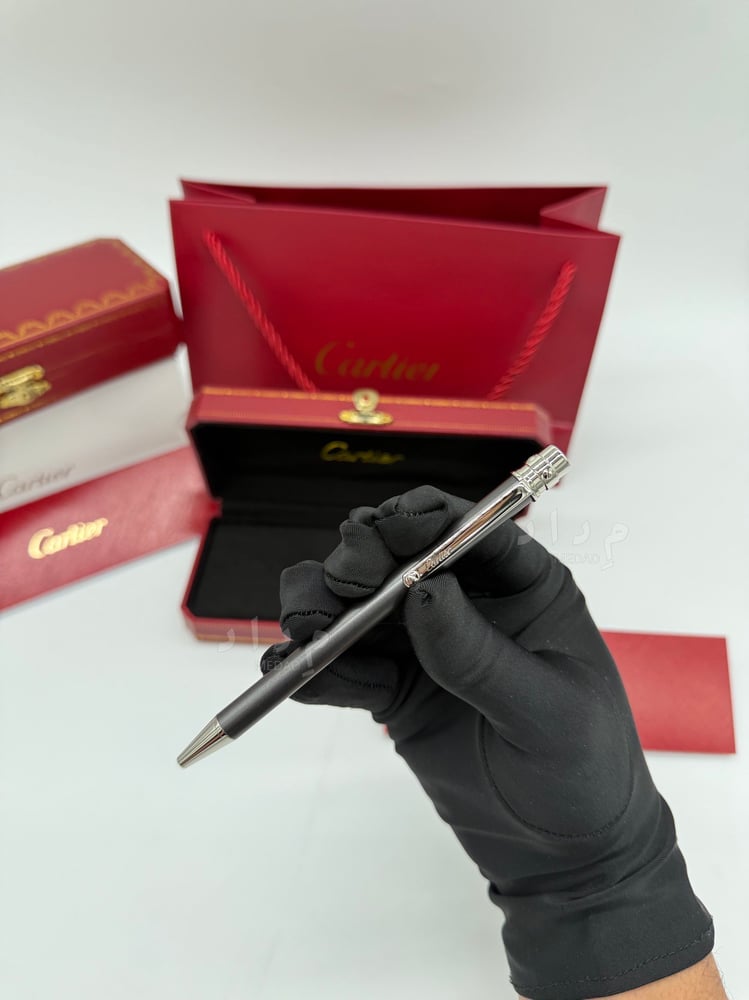 Cartier Santos pen matte gray | silver