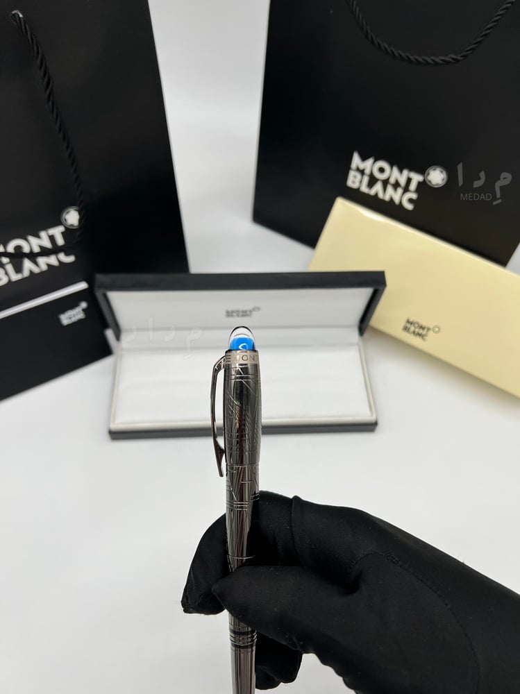 قلم مونت بلانك – سبيس بلو أسود معدني  Space Blue Edition